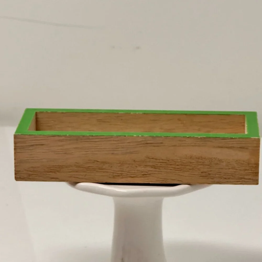 St. Patricks Tabletop Mini Sign Wooden Block Green Shelf Shamrock Decoration 5x2